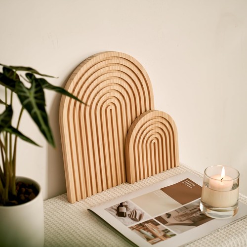 Boho holzbrett deko regenbogen - deko,