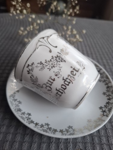 Tasse antik silberhochzeit - tasse,,
