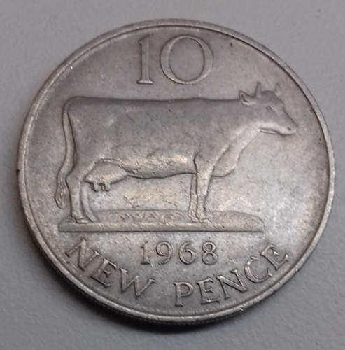 Guernsey new pence - guernsey, 10
