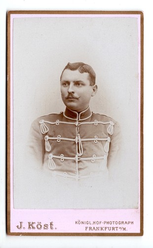Cdv foto husar - foto,