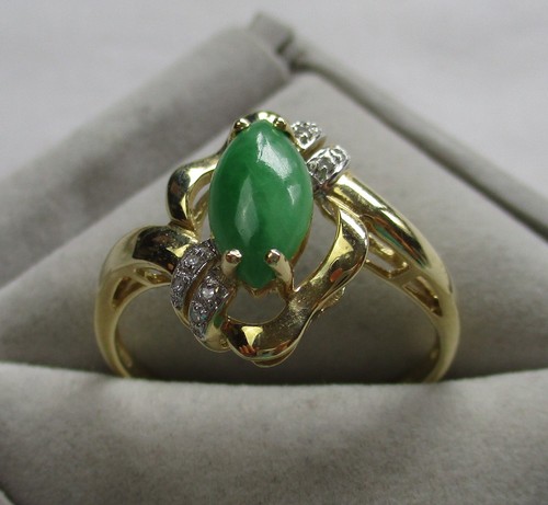 Eleganter 585er gold damenring - eleganter,