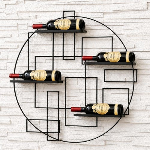 Weinregal metall wand schwarz - weinregal,