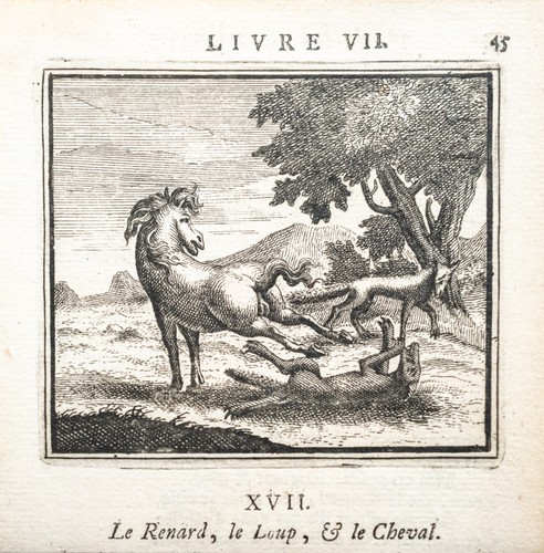 Fabeln fontaine pferd - la,
