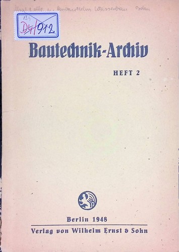 Bautechnik archiv heft 2 - bautechnik-archiv.,