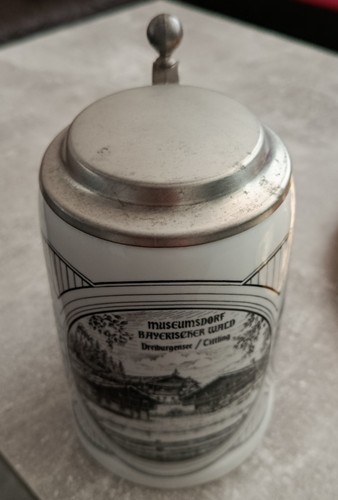 Bierkrug zinndeckel - bierkrug,