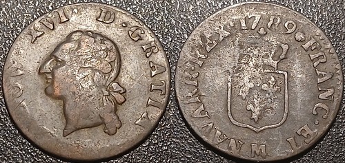 Louis xvi liard - louis, 1789
