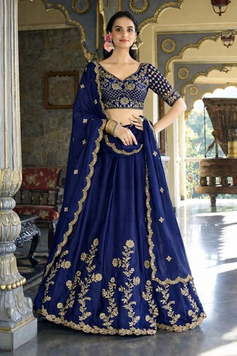Lehenga choli indien frau blau - choli,