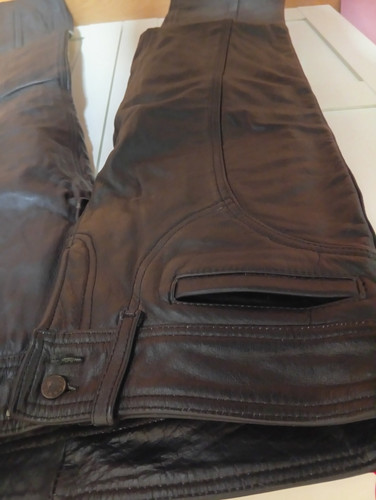 Leder bikerhose vibrer - leder,