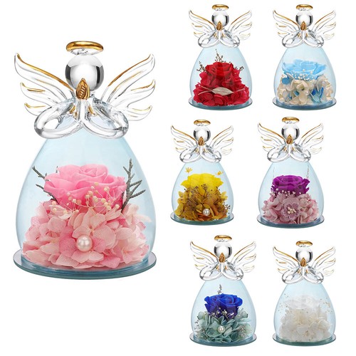 Ewige rose glas - engel, figur
