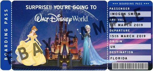 Walt disney world - walt, bordkarte