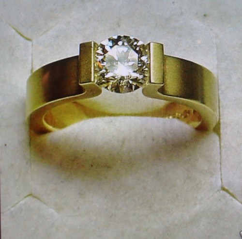 Top design spannring 585 - design, gold