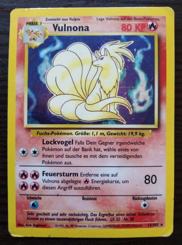 Pokemon karte vulnona - pokemon, :