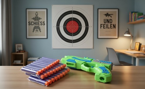 Nerf pistole grün blau - nerf,