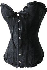 Korsett Corsage Gr. S = 34 Korsett Gothic schwarz 