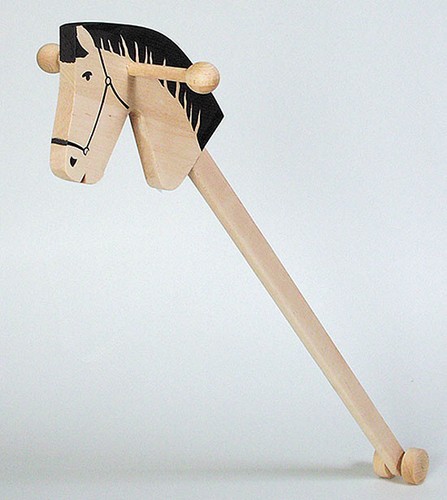 Steckenpferd aus holz - aus, sehr