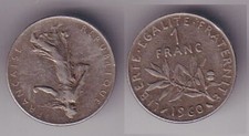 Franc silber münze - silber,
