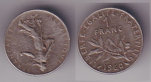 Franc silber münze - franc,