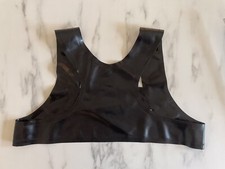 Rubber Latex Gummi Harness schwarz Bondage