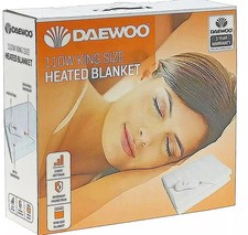 Daewoo 110W Heizdecke 3 Stufen Beheizt Unterbett Winter Wärmend - King