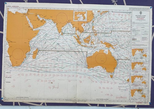 Admiralty 5126 routeing chart - routeing,