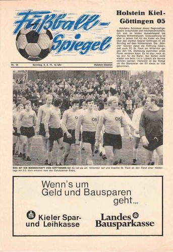Fussball programmheft 70 71 - ,