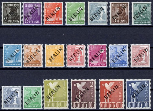 Berlin 20 postfrisch - nr., 1-20