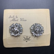 Weiss Clip On Earrings Clear