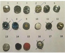 Chunk Click Button Druckknopf zum aussuchen für Armband Ring Kette Gürtel