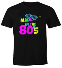 Herren T-Shirt Geburtstag Made in the 80's Retro Eighties Achtziger Geschenk