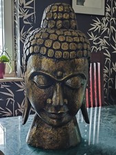 Buddha Kopf Aus Albasia Holz