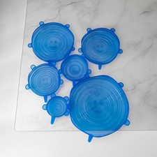 Neu 6 wiederverwendbare Silikon-Stretch-Deckel ?