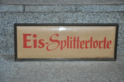 Altes imoglasschild 50er - altes,
