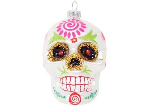Weihnachtskugel totenkopf - weihnachtskugel,