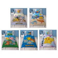 Pokemon Bettwäsche Set Bettbezug 2 tlg Bettdecke Kissen Pikachu Maße: 140x200 cm