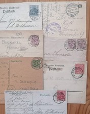 1 Brief und 6 Postkarten