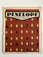 Pénélope Travaux de Laine et Modes Strickzeitschrift Frankreich 1934