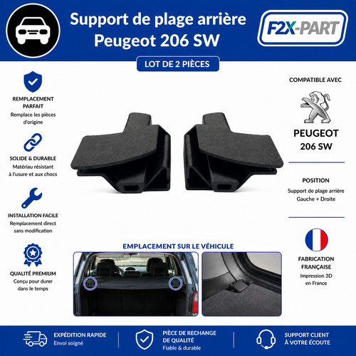 Heckspoiler peugeot 206 x2 - heckspoiler,