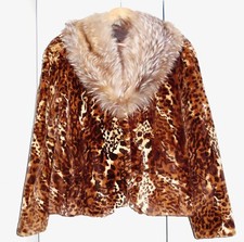 °°LUXUS Nerzjacke Geschorener Nerz ,Leo-Print Gr. 38 Neu! Trend Blogger!