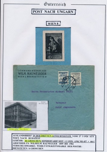 österreich 1926 50gr - Österreich, 16+50gr
