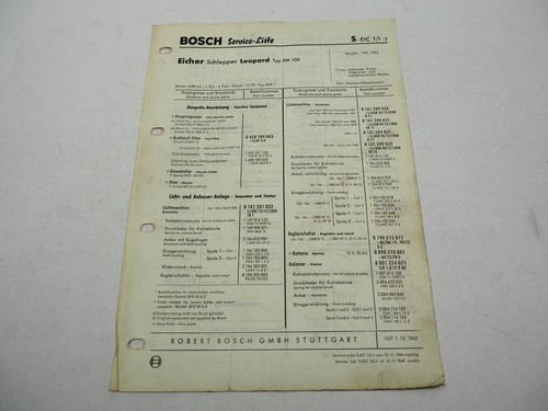 Original bosch service liste - original, service-liste