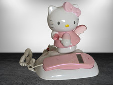 Vintage Hello Kitty Telefon Sammler Deko Batteriekorrosion Rarität Festnetz