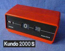 Drehzahlen - Tischuhr Kundo Digilette 2000S Digital orange Datum, DEFEKT 70er J.