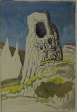  Gerda Henning Tusche Aquarell