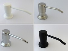 EINBAU SEIFENSPENDER Spüle Küche Bad Lotionspender XXL 330ml NEU schwarz weiß ++