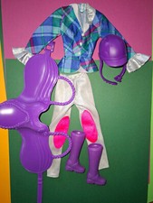 ?BARBIE MATTEL puppen kleidung reiten sattel fashion pferd zubehör sammlung?
