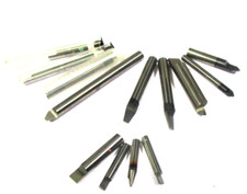 13x VHM Gravierstichel Drehlinge Ø4/6/8 L=25-70   verschiedene Formen H58672