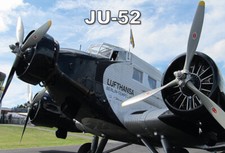 Blechschild Flugzeug JU 52