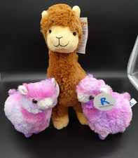 Braunes Plüschtier Lama + 2