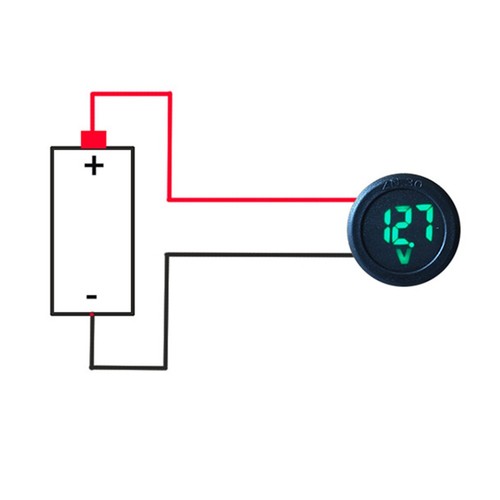 Led rund voltmeter für bis - led,
