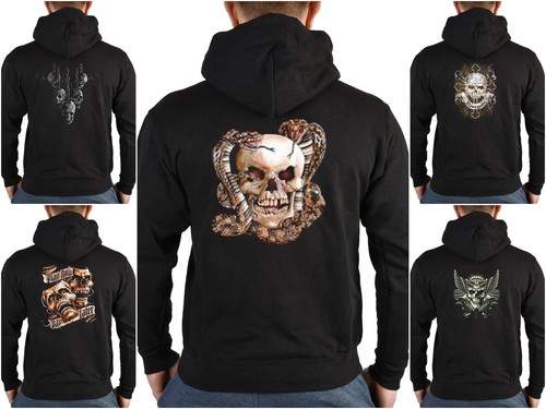 Totenkopf zip kapuzensweater - zip,